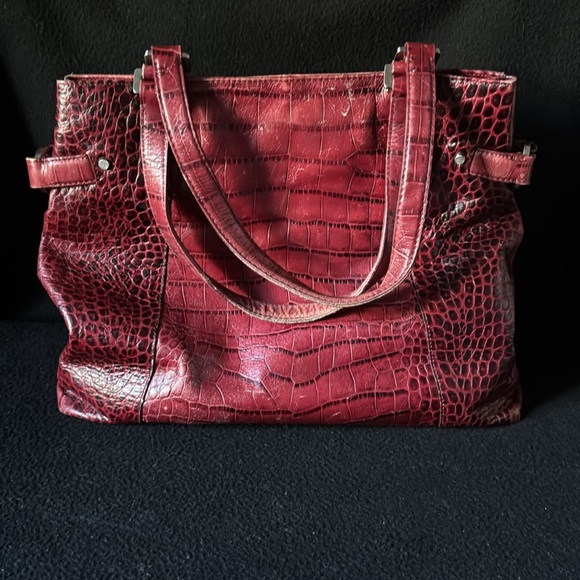 Ann Taylor red satchel - Picture 2 of 6